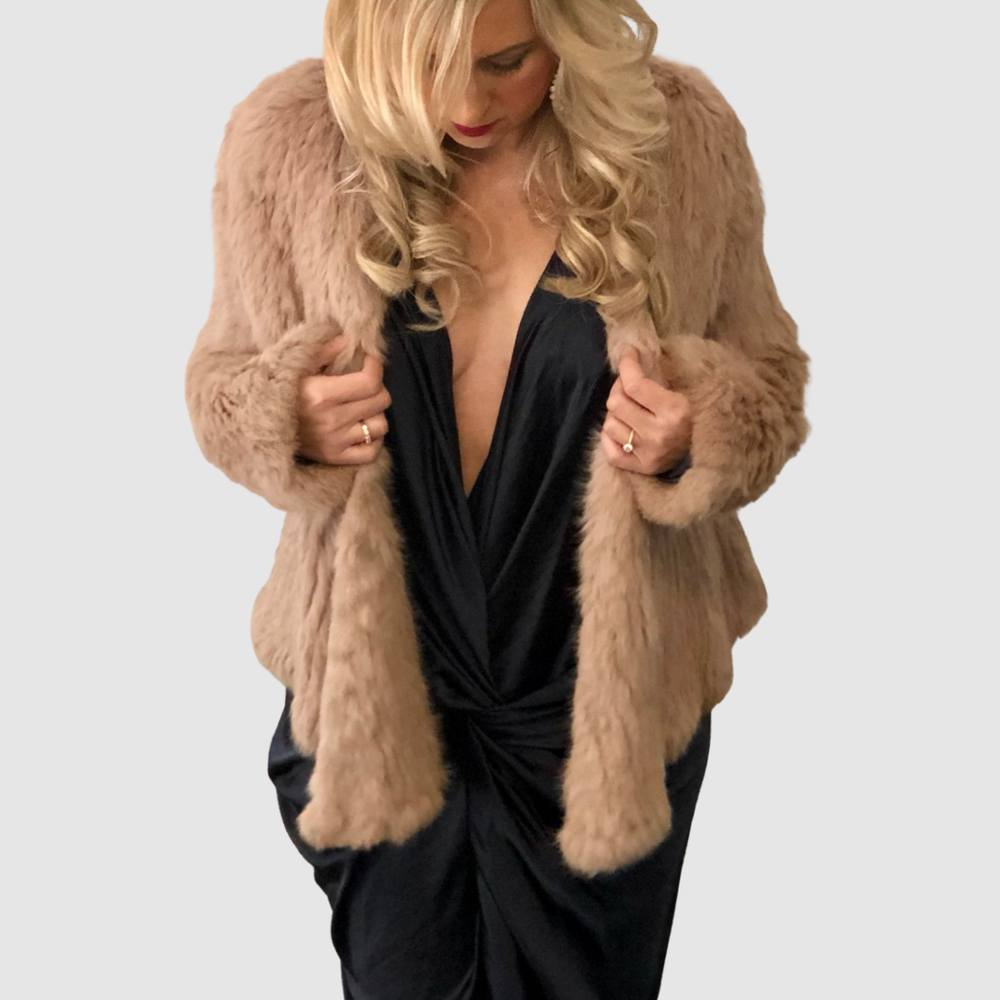 Mia Jacket | Rabbit Fur Jacket | Rabbit Fur Coat | Alx-zia