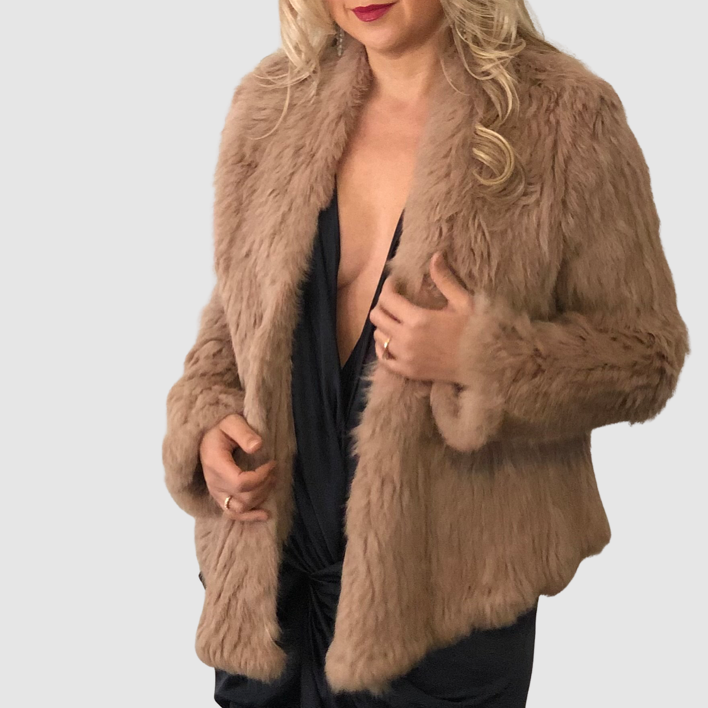 Mia Jacket | Rabbit Fur Jacket | Rabbit Fur Coat | Alx-zia